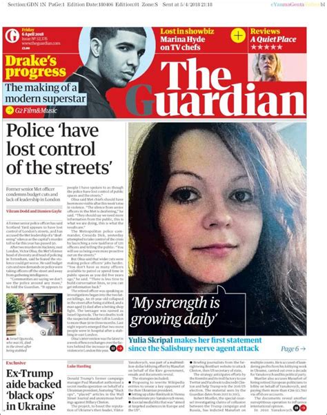 newspaper the guardian united kingdom newspapers in united kingdom friday s edition april 6