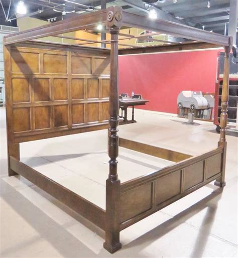 Wright furniture tends toward the higher end, priced around $7,000. Henredon Heritage Walnut Canopy Bed For Sale at 1stDibs
