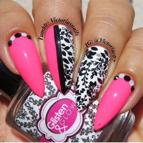 50 Pretty Pink Nail Design Ideas The Glossychic