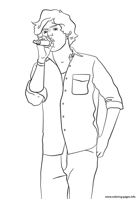 Harry Styles Celebrity Coloring Pages Printable