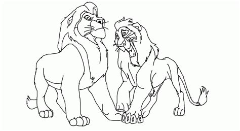 The lion king coloring pages. Animal Coloring How To Draw Scar From Lion King Step 7 How ...