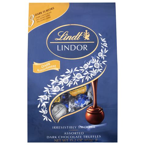 For a deeply indulgent premium dark chocolate experience. Save on Lindt Lindor Dark Chocolate Truffles Assorted Order Online Delivery | MARTIN'S