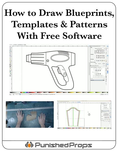 How To Draw Patterns Templates And Blueprints With Free Software
