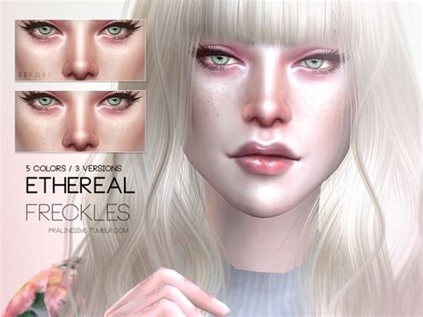 Pralinesims Ethereal Freckles N06 Sims 4 Sims 4 Cc
