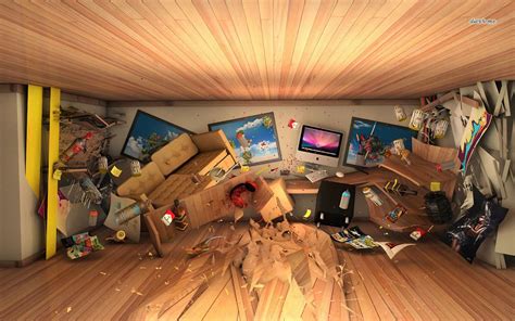 Room After Destruction P Messy Room Desktop Pictures Wallpaper