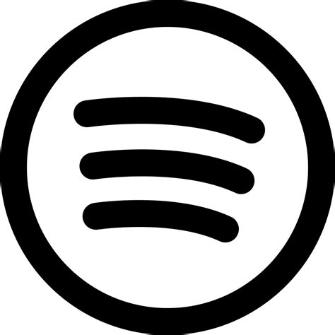 75 Spotify Logo Png Black And White Free Download 4kpng