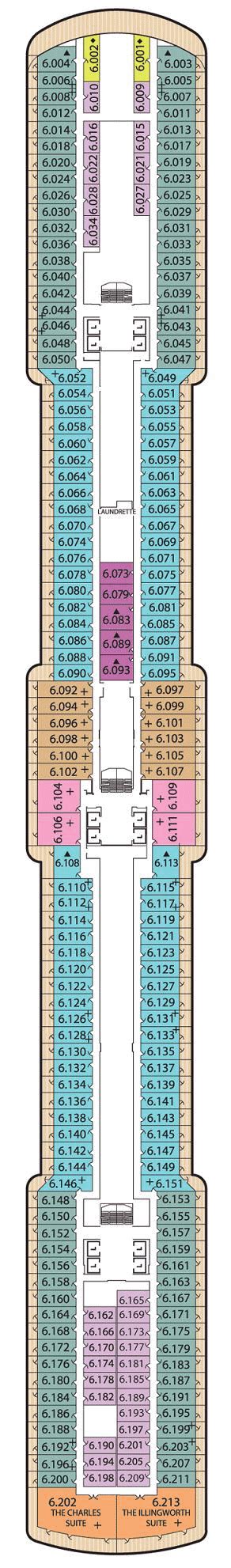 Bermuda mid aft service speed: World Cruise Cunard Queen Elizabeth QE Deck Plans