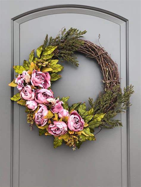 Spring Wreaths Spring Wreath for Front Door Spring Peony | Etsy | Spring door wreaths, Spring ...