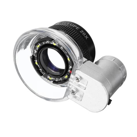 20x Magnification Magnifier Led Loupe Light Jewelry Optical Glass Magnifying Sale