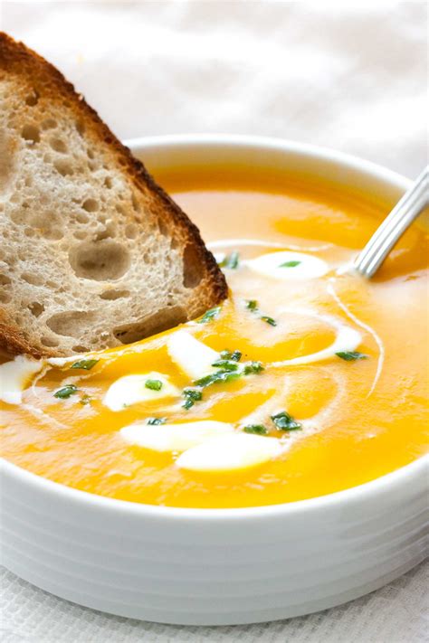 Warm up with our butternut squash soup ideas, perfect for autumn and winter. Creamy Butternut Squash Soup with Apple and Onion