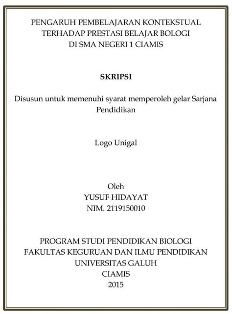 Contoh penulisan judul karya jurnal ilmiah sesuai eyd | nur's blog