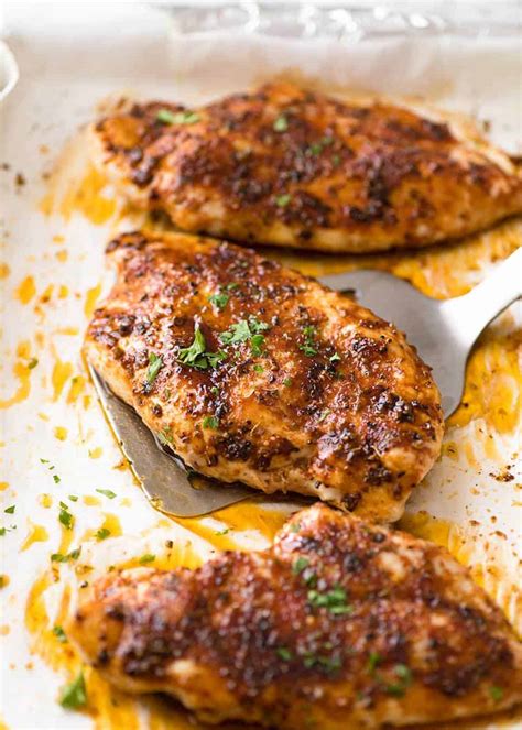 Check that chicken has reached an internal temperature of 165 degrees f. Oven Baked Chicken Breast | RecipeTin Eats