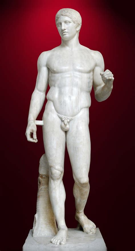 Polykleitos Doryphoros An Early Example Of Classical Contrapposto Greek Art Ancient Greek