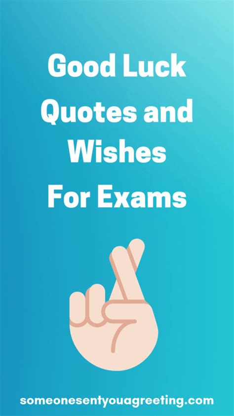 A collection of good luck for exam wishes with images. Good Luck Quotes and Wishes for Exams - Someone Sent You A ...