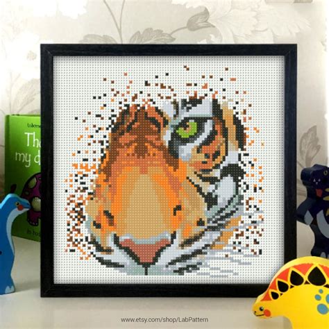 ✓ free for commercial use ✓ high quality images. Tiger Cross stitch pattern Embroidery Pattern Instant | Etsy