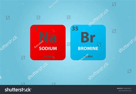 Sodium Bromide Nabr Molecule Simple Molecular Royalty Free Stock