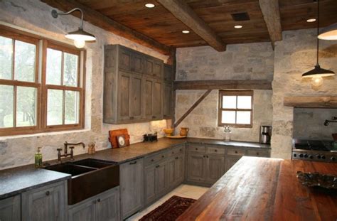 Farmhouse sink via tiffany eastman interiors. Industrial Barn Lights Shine in a Rustic Industrial ...