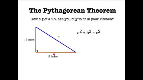 Pythagorean Theorem Real World Scenario Youtube