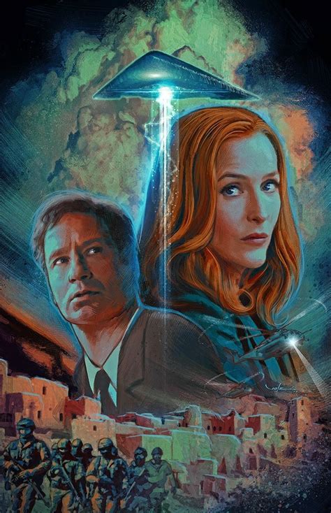 The X Files X Files Retro Poster Mulder Scully