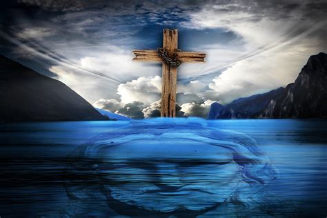 Download, share or upload your own one! Ilustração gratis: Jesus, Cruz, Água, Jesus Cristo ...