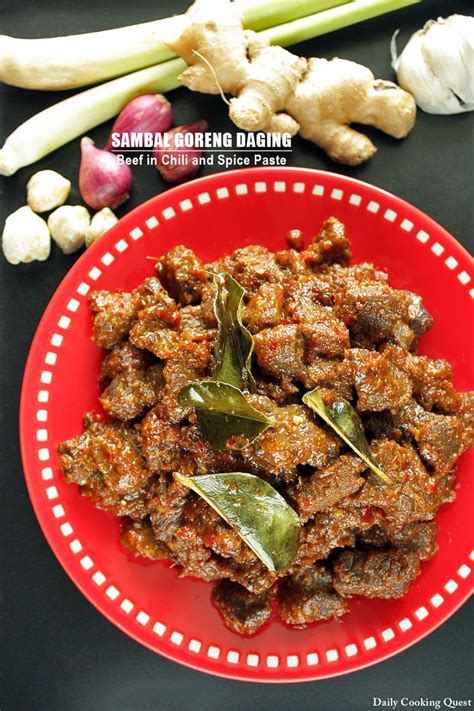 Posted on mei 14th, 2017. Sambal Goreng Daging - Beef in Chili and Spice Paste | Recipe | Indonesian food, Asian recipes ...