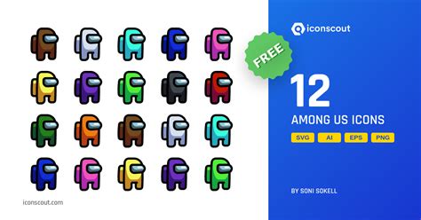 Download Among Us Icon Pack Available In Svg Png And Icon Fonts