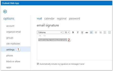 If you are using the latest outlook mail app from office 365 suit, here is how to change the email signature in outlook for pc. How to add/edit/delete signature in Outlook Web App (OWA)?