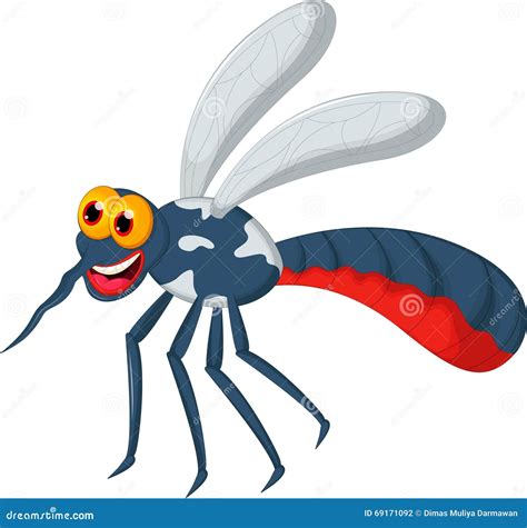 Funny Mosquito Cartoon For You Design Stock Illustration Illustration