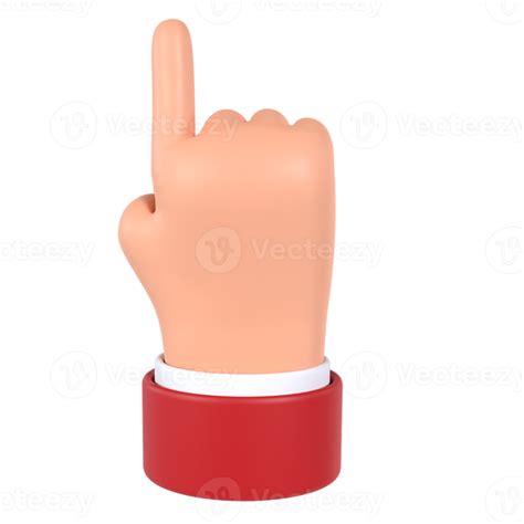 One Finger Hand Gesture 3d Icon 24724899 Png