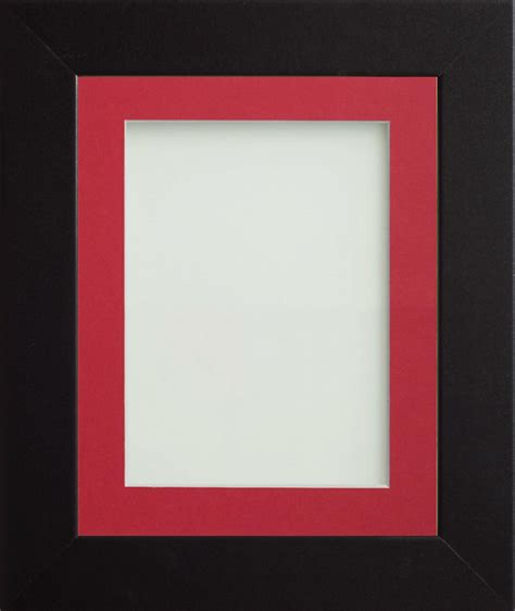 Seymour Black 276x197 Frame With Red Mount Cut For Image Size