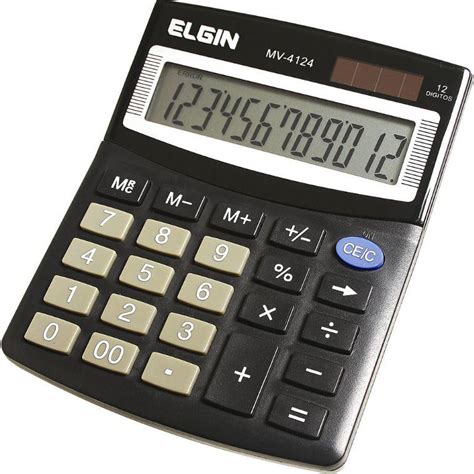Calculadora de Mesa Dígitos MV Elgin Calculadora de Mesa Magazine Luiza