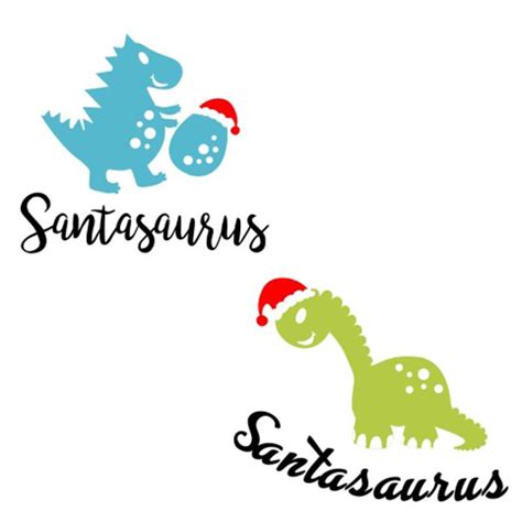 Download Santasaurus Cuttable Design | Vinyl projects silhouette ...