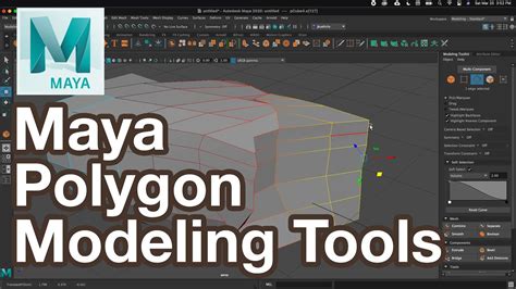 Maya Intro Polygon Modeling Tools For Beginners Tutorial Youtube
