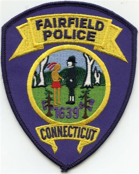Fairfield Connecticut Ct Colorful Police Patch Ebay