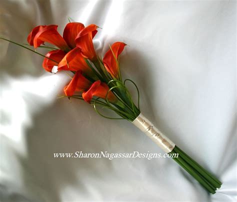 Maybe you would like to learn more about one of these? Wedding Flowers: Mango Calla Lily Wedding Bouquet