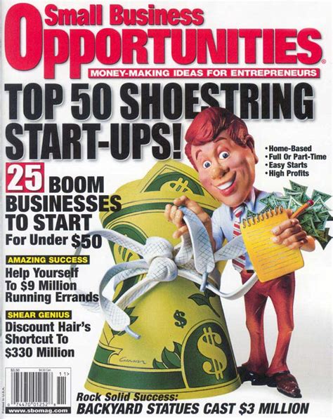In Small Business Opportunities Magazine