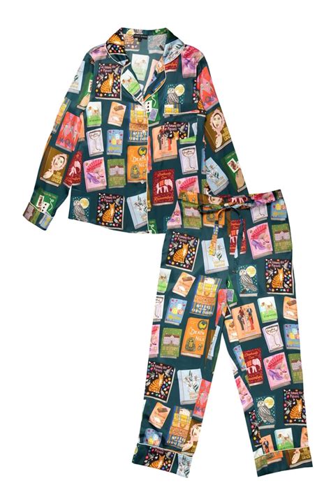 These Full Length Silk Pyjamas Feature Illustrations Of Iconic Agatha