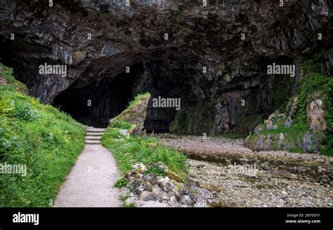 Smoo Cave Durness Scotland The Entrance To The Local Landmark Smoo