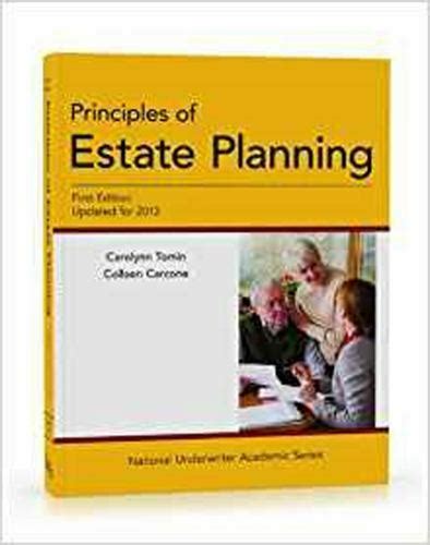 Principles Of Estate Planning First Edition Updated For 2013