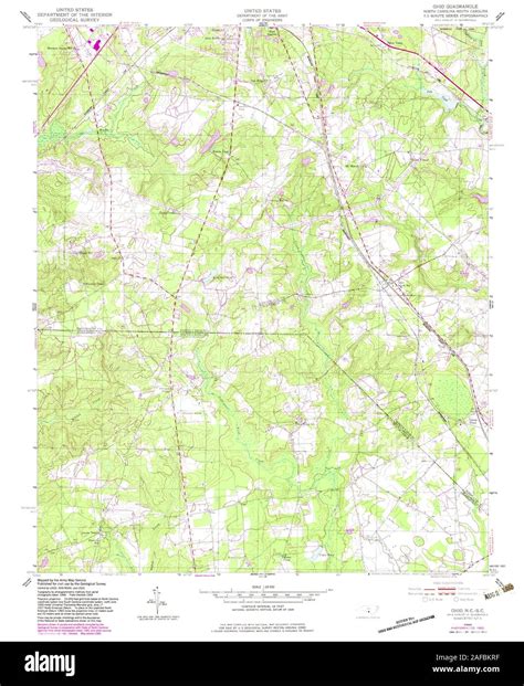 Usgs Topo Map North Carolina Nc Ghio 161470 1949 24000 Restoration