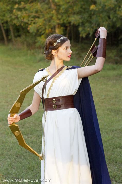 DIY Greek Goddess Costume ARTEMIS Make It Love It Greek Goddess Costume Goddess Costume