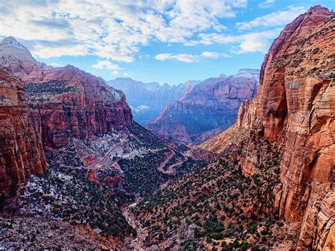 The Canyon Overlook Trail in Zion National Park in Springdale, Utah