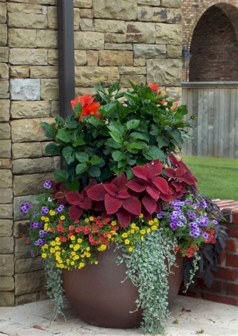 Colorful Shade Garden Pots And Plant Ideas 09 Porch Flowers Flower