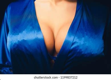 Cleavage Closeup On Big Natural Sexy Stock Photo Shutterstock