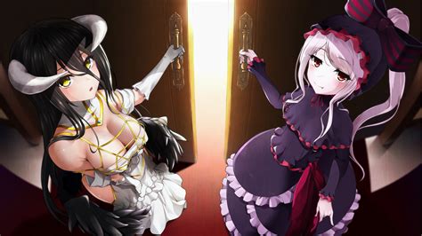 Rule 34 2girls Albedo Overlord Big Breasts Breasts Clothing Dress
