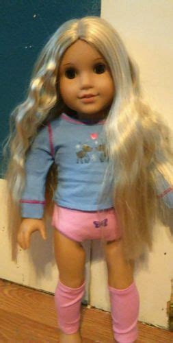 American Girl Doll Julie Blonde Hair Brown Eyes Euc Blonde Hair