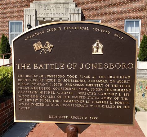 Photo The Battle Of Jonesboro Marker
