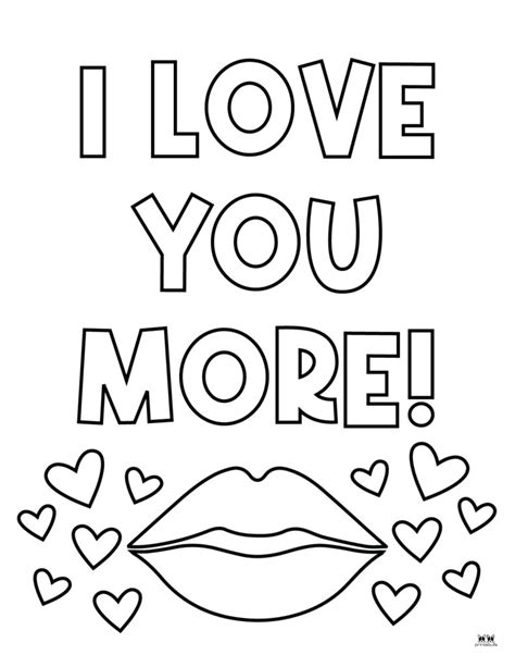 I Love You Coloring Pages For Teenagers Printable