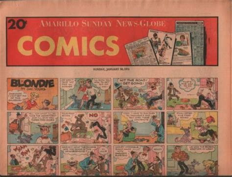 Amarillo Sunday News Globe Comics January 30 1972 Peanuts Dick Tracy