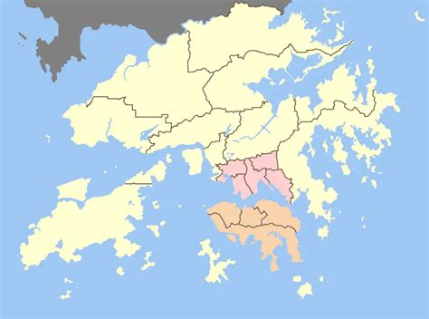 Hong Kong Districts •
